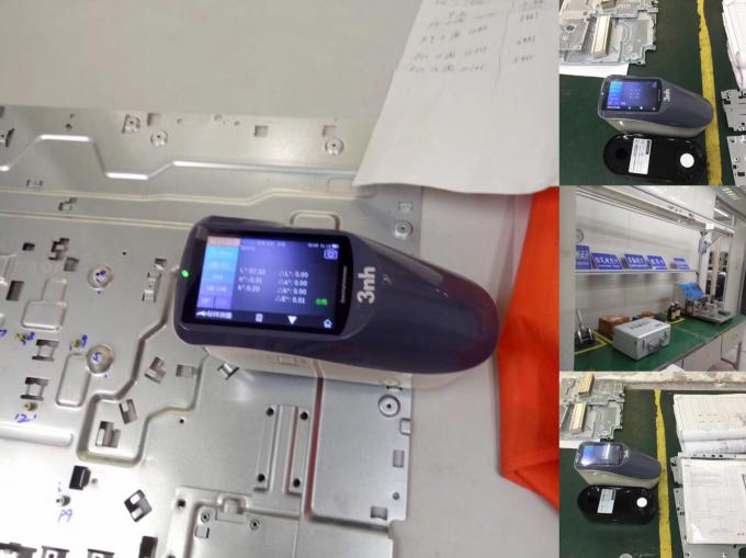 φορητό spectrophotometer 3nh YS3060 για να ελέγξει τη διαφορά χρώματος για το κιβώτιο μηχανών υπολογιστών και το πιάτο αργιλίου